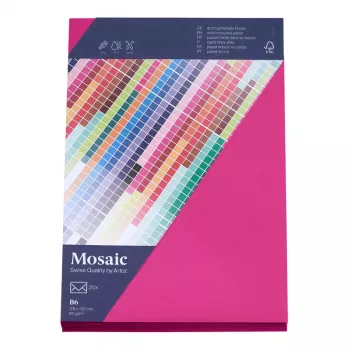 Artoz Papier Mosaic ovojnice DIN B6 brez okna fuksija mokro lepljive 20 kosov