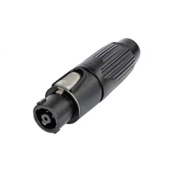 Neutrik NLT8FX-BAG speakON 8-polni konektor za kabel, črn, poliamid, cink, IP50, 250V, 50A