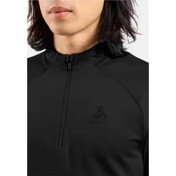Odlo Essential Light Mid Layer 1/2 Zip, črn, XL