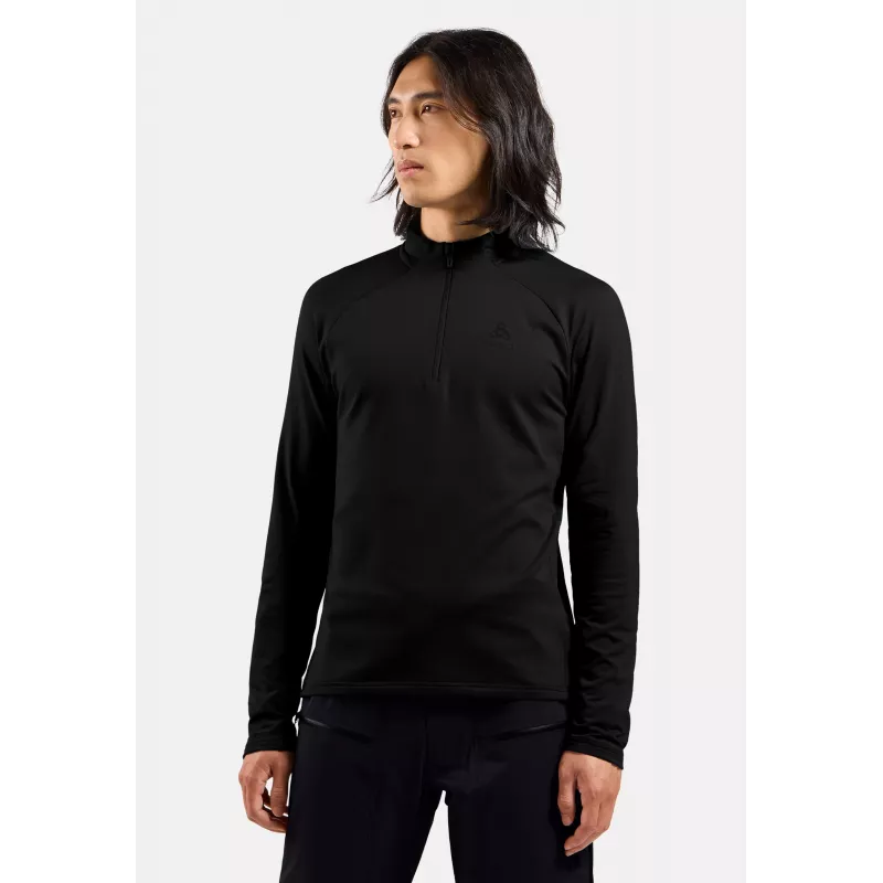 Odlo Essential Light Mid Layer 1/2 Zip, črn