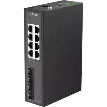D-Link DIS-210G-12 pametno upravljano industrijsko stikalo - 8 gigabitnih vrat + 4 reže SFP