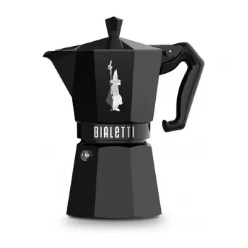 Bialetti MOKA EXCLUSIVE 6 skodelic espresso kuhalnik za štedilnik, črn (9066)