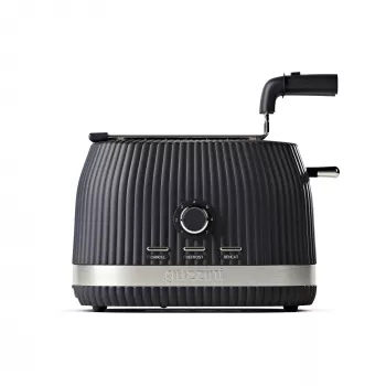 Guzzini Sous Chef toaster z zložljivimi kleščami siv 2-režni grelnik žemelj odmrzovanje