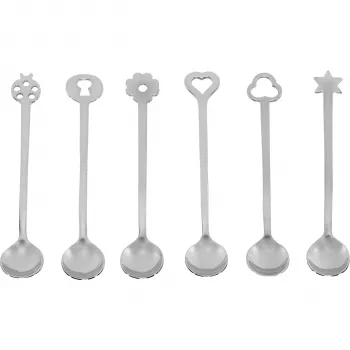 Sambonet New Portafortuna Inox set 6 žličk za zabavo
