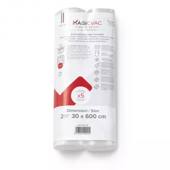 Magic Vac 2 roli vakuumsko folijo z etiketo 30 cm x 6 m