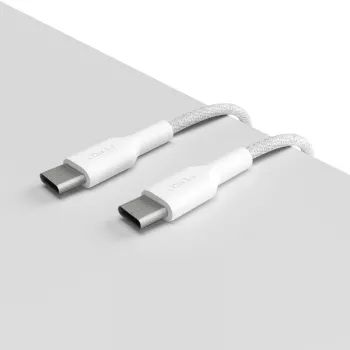 PURO Fabric Heavy Duty pleten kabel USB-C na USB-C 1,2m bel