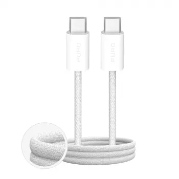 Puro Fabrik kabel USB-C na USB-C 1m, 100W, črn
