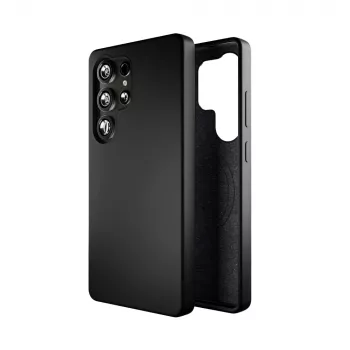 Puro Icon Mag zadnji ovitek za Samsung Galaxy S25 Ultra, črn, TPU/silikon, združljiv z MagSafe