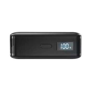 SBS HD 30W 10000mAh prenosni polnilnik USB-C z LCD-zaslonom – črn