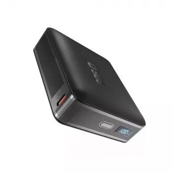 SBS HD 65W 20000mAh prenosni polnilnik z LCD-zaslonom – črn