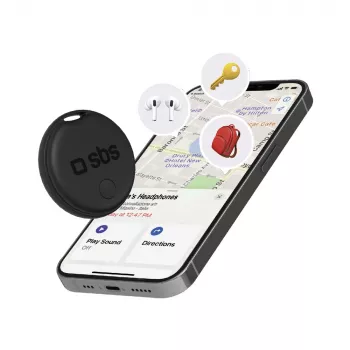SBS Track My Circle lokator, združljiv z Apple Find My – črn