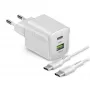 STEP BY STEP SBS 30W 1C + 1A bel polnilnik USB-C s kablom 1,5 m