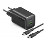 STEP BY STEP SBS polnilnik USB-C 65W z 1x USB-C in 1x USB-A, črn, kabel USB-C 1,5m