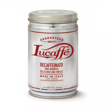 LUCAFFE' Decaffeinato mleta kava 250g pločevinka