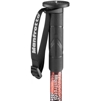 Manfrotto Element MII aluminijasti enonožni stativ, rdeč (MMELMIIA5RD)