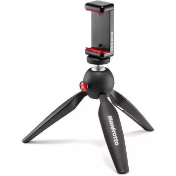 Manfrotto PIXI Smart mini stativ s telefonskim držalom, črn
