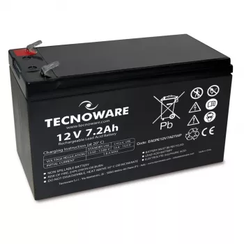 TECNOWARE Power Battery 12V 7.2Ah AGM VRLA s priključkom Faston 6,3mm