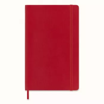 Moleskine Monochromatic zvezek Large rdeč mehak ovitek črtan 192 strani 13x21 cm