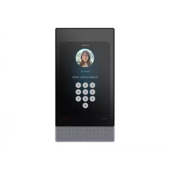 Verkada BC82 alarmna nadzorna plošča s kamero - žična/brezžična - Bluetooth 5.0 - 863-928 MHz - RS-485/10/100 Ethernet - siva