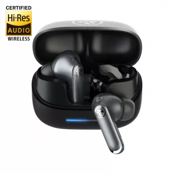 JLab Epic Pods ANC prave brezžične ušesne slušalke s hibridnim aktivnim dušenjem hrupa, Bluetooth 5.3, IP55, 50h delovanja baterije, črne