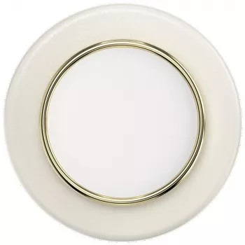 Popsockets Round Luxe Coconut Creme emajliran MagSafe oprijem in stojalo za telefon