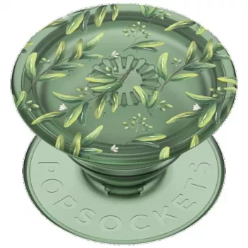 Popsockets PlantCore oprijem olivno zelene barve za telefon in stojalo