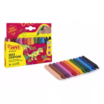 Voščene barvice Jovi Jumbo Assorted, 12 kosov