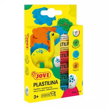 JOVI Plastilina modelirna masa, mešanih 6 barv po 15g, skupaj 90g