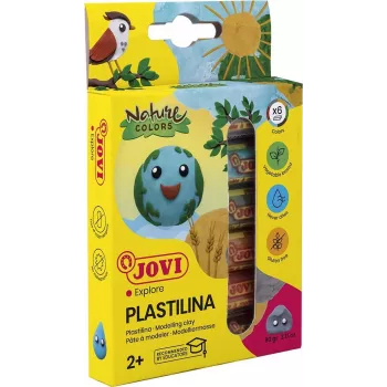JOVI Plastilina modelirna masa, mešane barve, 6 x 15 g