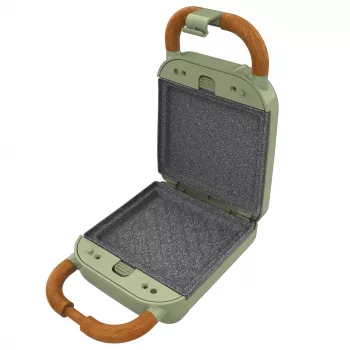 Cecotec Rock'nToast Retro One priprava za sendviče, zelena, 750 W