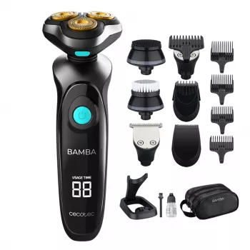 Cecotec Bamba PrecisionCare TwistGroom 10-v-1 večnamenski strižnik, črn