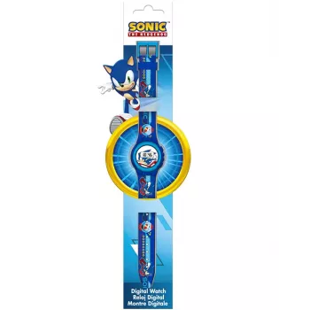 KIDS digitalna ura Sonic The Hedgehog SNC4316M - moder silikonski pašček