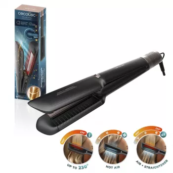 Cecotec Air Lisse Black krtača za ravnanje las s toplim zrakom 1000 W