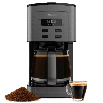 Cecotec Coffee 66 Time filtrirni kavni aparat 950W 1,5L 12 skodelic LCD časovnik nerjavno jeklo