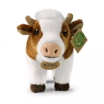 Rappa Realistic Cow plišasta igrača 23 cm okolju prijazna