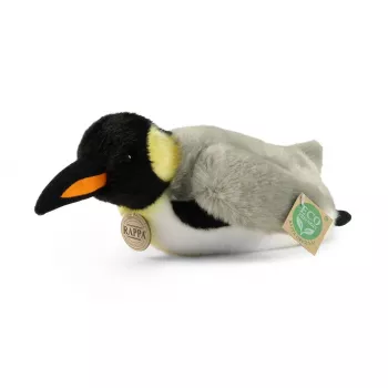 Rappa Eco-Friendly Realistic plišasta igrača pingvin, ležeča, 28 cm