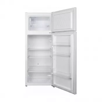 CHiQ CTM216LWD samostoječa hladilno-zamrzovalna kombinacija 211L skupna prostornina, 170L hladilnik, 41L zamrzovalnik, bela, LED osvetlitev, zamenljiva stran odpiranja vrat, energijski razred D