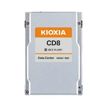 SSD Kioxia CD8-V Series KCD81VUG12T8 12,8 TB, 2,5 inch U.2 (15 mm) NVMe Gen4, podatkovni center, mešana uporaba, 3 DWPD
