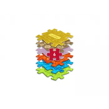 Senzorična ortopedska puzzle podloga 6-in-1 Medium 6 kosov Muffik MFK-023-01