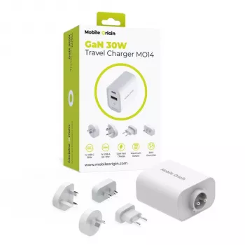 Mobile Origin 30W potovalni polnilnik MO14 EU/USA/UK/AUS