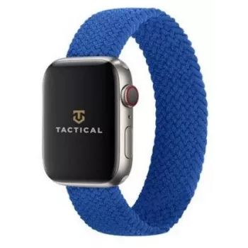 Tactical pletena zapestnica za Watch 1/2/3/4/5/6/7/SE 42/44/45mm velikost M modra