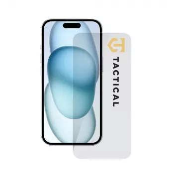 Tactical Glass Shield 2.5D za iPhone 15/16 prosojni