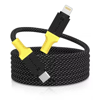 Tactical kabel MagRope USB-C/Lightning, črno-rumen, digitalni/podatkovni