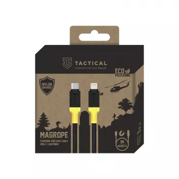 Tactical kabel MagRope USB-C/Lightning, črno-rumen, digitalni/podatkovni