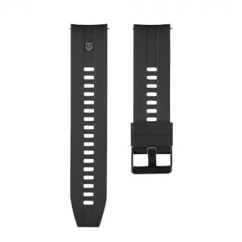 Tactical silikonski pašček s hitro zaponko 22mm črn