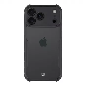 Tactical zadnji ovitek Quantum Stealth za Apple iPhone 17 Pro Max prozoren/črn