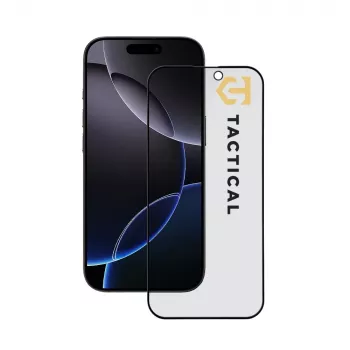 Tactical Glass Shield Privacy 5D za iPhone 16 Pro/17 črn