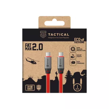 Tactical Fat Man 2.0 kabel USB-C/USB-C rdeč