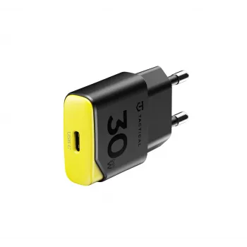Tactical Minimi GaN 30W USB-C stenski polnilnik črn