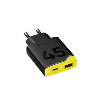 Tactical Minimi GaN 45W AC USB-C stenski polnilnik črn